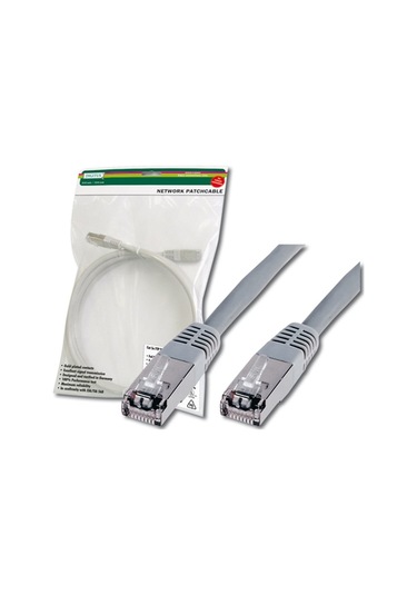 Digitus Cat. 5e Sf-utp Patch Kablo, 10 Metre, Awg 26, Gri Renk -18245