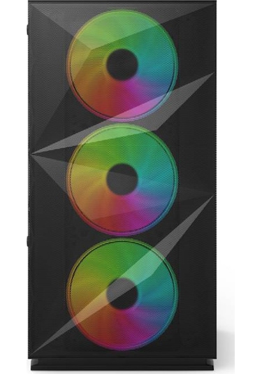 İzoly B709 Cyperpunk Tempered Glass 550W Matx Gaming Bilgisayar Kasası