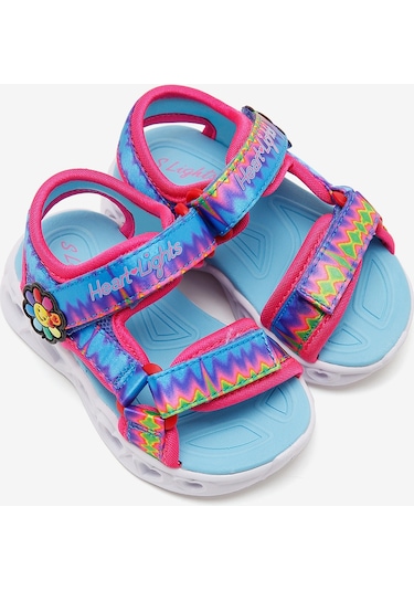 Skechers Heart Lights Sandals Küçük Kız Çocuk Çok Renkli Işıklı Sandalet 302675n Mlt Çok Renkli
