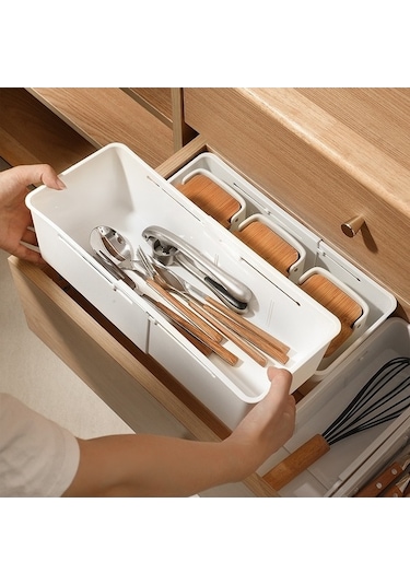 Tongxida Çekmece Sabit Geri Çekilebilir Kutu Bölücü Sofra Takımı, Stil: Dar Model Diğer Diğer