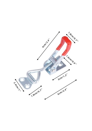 6 Adet 4001 Metal Vites Kolu Ayarlanabilir Vites Kolu Marangoz Vites Kolu Kol Gerilim Kilidi Kapı Hızlı Açma 100kg/220lbs Kapasite
