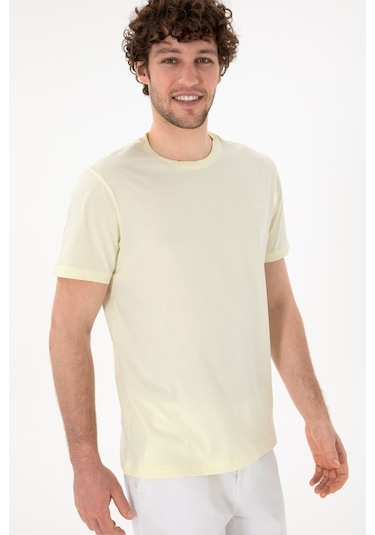U.S. Polo Assn. Erkek Regular Fit Bisiklet Yaka Limon Basic Tişört 50305928-VR035 U.S. Polo Assn. Erkek Regular Fit Bisiklet Yaka Limon Basic Tişört 50305928-VR035