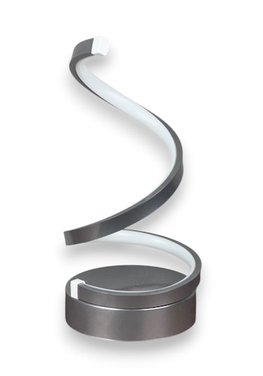 Lara Gri Renk Gün Işığı Led Işık Modern Tasarım Masa Lambası