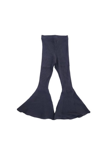 Kız Çocuk Kaşkorse İspanyol Paça Tayt Pantolon-11748 SiYAH