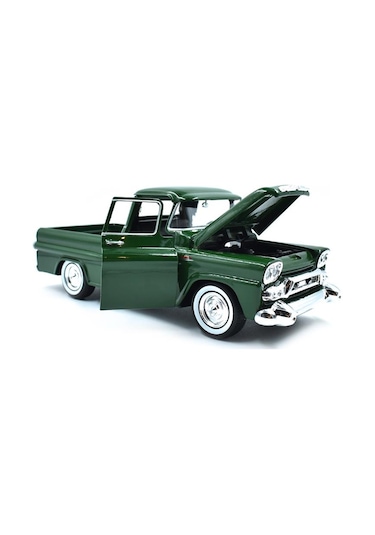 Motor Max Koleksiyon 1 / 24 Ölçek 1958 Gmc 100 Pickup Model Metal Araba Yeşil