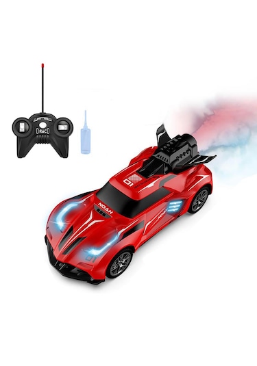 Bn56 Uzaktan Kumandalı Şarjlı Duman Atan Oyuncak Araba 18 Cm Kırm