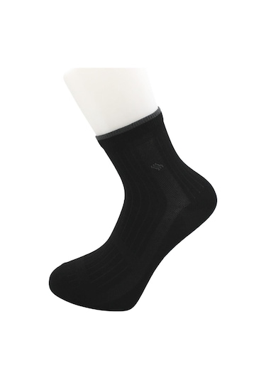 Erkek Yarım Konç Çok Renkli Pamuklu Çorap 4'lü Paket Çok Renkli