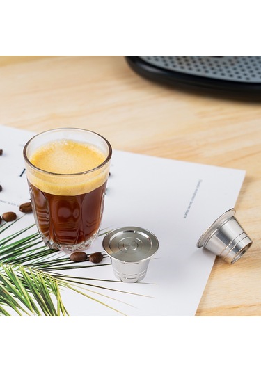 Monyee Instant Multı-pod 68 Mb Uyumlu 4g Paslanmaz Çelik Tekrarlı Kahve Kapsülü - Ev Kahve Makinesi İçin Yeniden Kullanılabilir Kapsül Gümüş