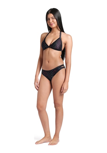 Arena Rainbow Monogram Kadın Siyah Yüzücü Bikini 007079515 Siyah