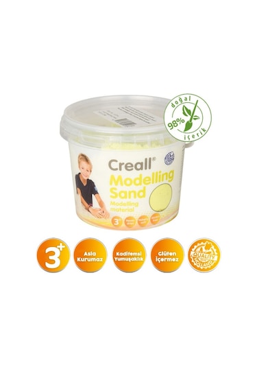 Creall Kinetik Modelleme Kumu 750gr Sarı