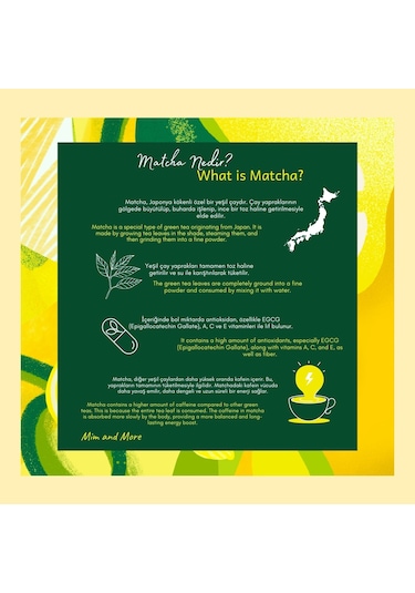 Mim and More Lemon Matcha Limonlu Matcha 50 G