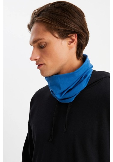 Erkek 4 Fonksiyonlu Koruyucu Pamuklu, Esnek, Terletmez, Bandana, Boyunluk, Maske - Tek Ebat / Parlament Parlament