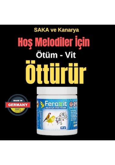 Feroxit Ötüş Vitamini Kanarya , Saka ,bülbül Ve Finch 20 Gr