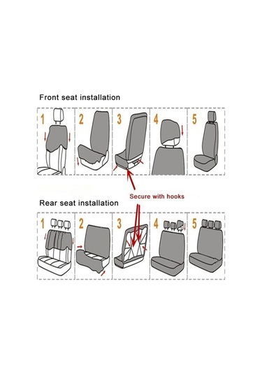 Novahub 9 Adet Dört Mevsim Evrensel Koltuk Örtüsü Araba Kürk Kapakları Mavi Renkli Seti, Evrensel Yastık Minderi Diğer