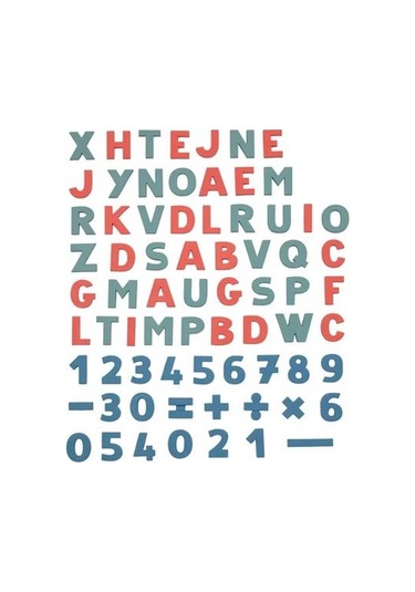 Smoby Manyetik Harfler Ve Sayılar 430108 Çok Renkli