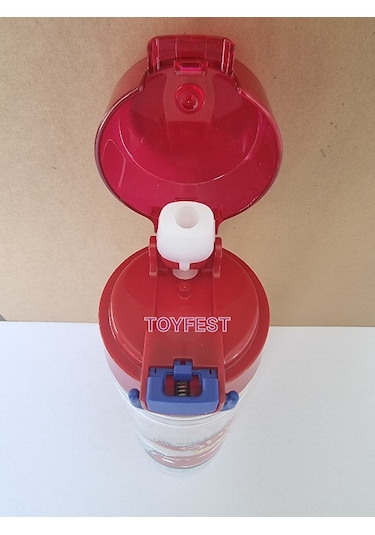 Pipetli Suluk Matara - Kilit Kapaklı Speed Master Car Hızlı Araba Temalı - 500 Ml