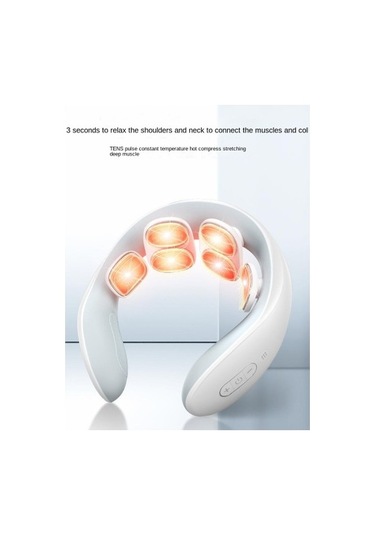 Romeo Mora Akıllı Servikal Omurga Mikro Akım Nabız Isıtma Boyun Koruyucusu 6w6bzx Beyaz