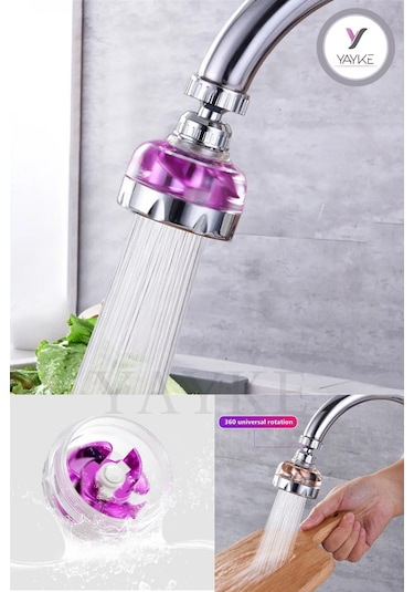 Yayke Pervaneli Su Tasarruflu Mutfak Lavabo Musluk Başlığı