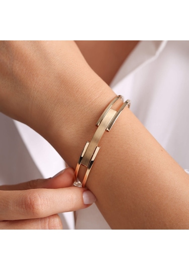 Sembol Gold Tasarım Altın Kaburga Kelepçe