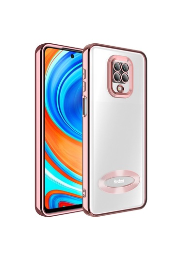 Teknomoda Xiaomi Redmi Note 9 Pro K l f Logo Yeri Ac k Kamera Lens Korumal Renkli Kenarl effaf Silikon Rose Gold Fiyatlar ve Ozellikleri