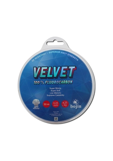 DFT Bojin Velvet Fluorocarbon 50 m 0.25 mm Misina