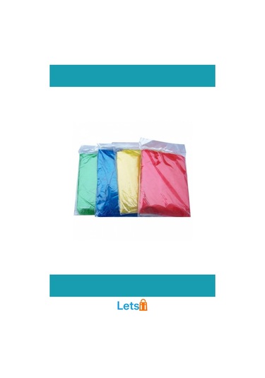 Kapüşonlu Tek Kullanımlık Yağmurluk Rüzgar Geçirmez Ve Suya Dayanıklı Çok Renkli