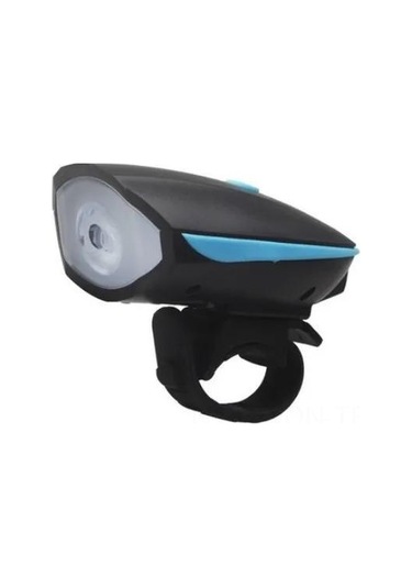 Neevoyu Usb Şarjlı Bisiklet Led Feneri 250 Lumens - 3 Aydınlatma Modu, 140 Db Motosiklet Tipi Bocina, 1200 Mah Pil, Suya Dayanıklı Mavi