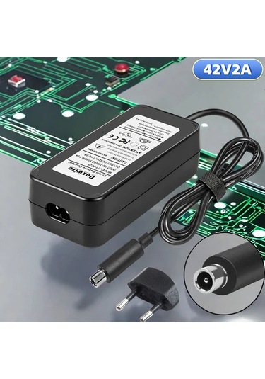 Honeybeeshop 36v Xiaomi M365es4 E-scooter Duxwire 42v 2a Li İon Pil Şarj Cihazı Siyah