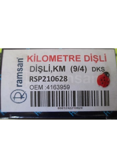 4163959 Kilometre Dişlisi 9 Diş Ters Doğan-kartal-şahin-slx Ramsa