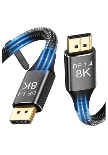 8k Displayport To Displayport 1.4 Kablo 2 Metre - Ultrahd 8k 60hz