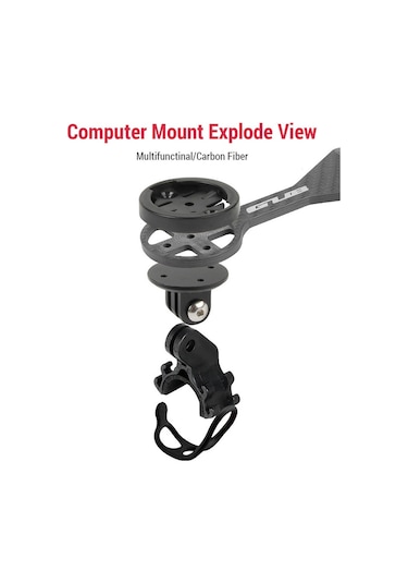 Gub Bisiklet Bilgisayarı Dağı Karbon Fiber Bisiklet Montaj Siyah