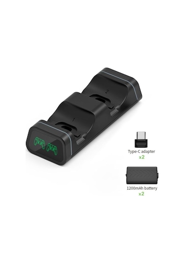 Xbox Series S X Oyun Kolu Dock Wireless Controller Şarj Istasyonu Göstergeli 1200 Mah