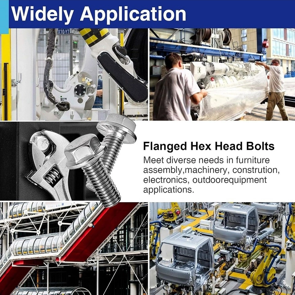 Flanşlı Civata Siyah M6x45 20 Adet Akb 8.8 Dın6921 Galvaniz Kaplama -