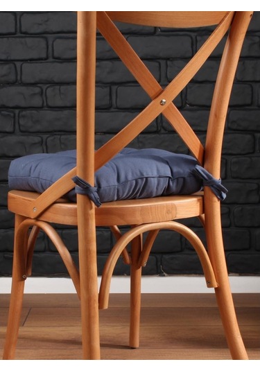 Altınpamuk Altınpamuk Lüx Pofidik Petrol Sandalye Minderi Özel Dikişli Bağcı