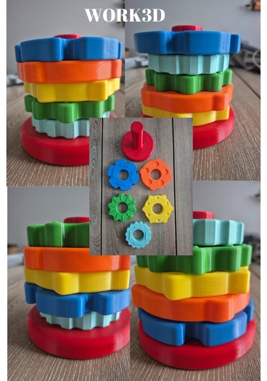 Montessori Renk Dizme Oyuncağı - Eğlenirken Öğretin