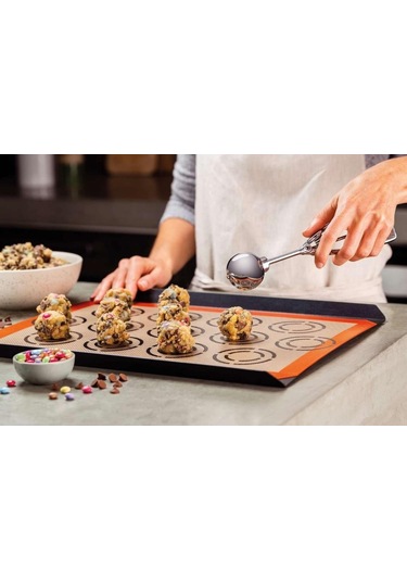 Optana Çelik Dondurma Kurabiye Hamur Ölçme Servis Sunum Kaşığı