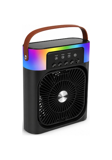 Işıklı Fan 5005 Siyah