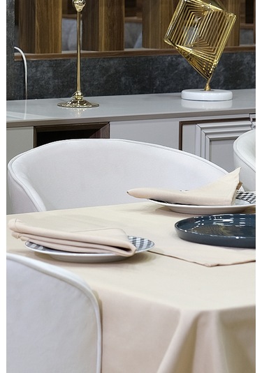 Dream Kumaş Peçete Modelleri Leke Tutmaz Kumaş Peçete Çeyiz Seti 6lı Paket Cappuccino