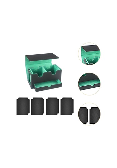 Suntek Kart Güverte Kutusu Oyun Kartı Kılıfı Oyuncak İç-yeşil