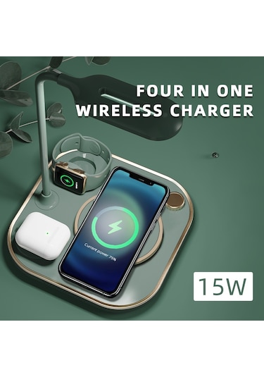 Butu X3 15w 3'ü 1 Arada Manyetik Kablosuz Şarj Cihazı Siyah