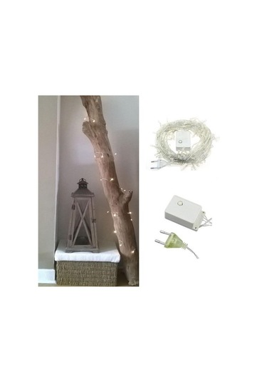 Buffer 100 Ledli 8 Fonksiyonlu 10 Metre Led Aydınlatma Dekor Lambası Beyaz -m11 Beyaz