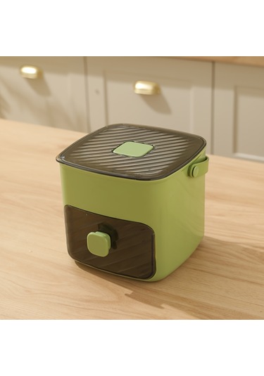 Taşınabilir İtmeli Buz Tepsisi Buz Küpü Kalıbı Çekmeceli Çok Katmanlı Ev Tipi Buz Kutusu Çok Amaçlı Buz Makinesi Yeşil