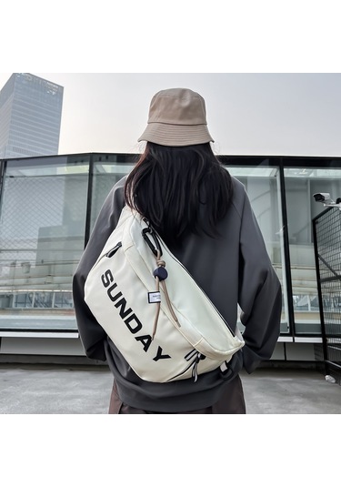 Günlük Çapraz Omuz Askılı Çanta - Gri