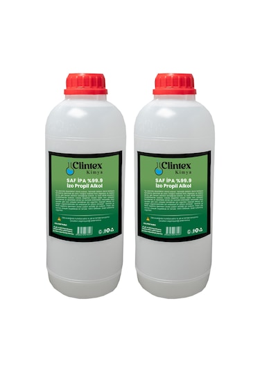 Clintex Kimya Saf Ipa 99.9 Izopropil Alkol Yüzey Temizleyici 2x1 Litre