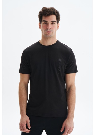 Arma Erkek Regular Fit Yazı Baskılı Süprem Bisiklet Yaka Tişört Y29344472402 Siyah