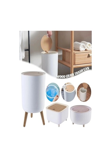 Maoyaya Kapaklı 7l Basket Çöp, Çok Renkli, Basın Kovası, Tuvalet Çöp Tenekesi Çok Renkli