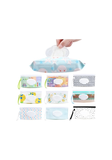 Stil 1-2-eva Bebek Islak Mendil Kese Snap-askı Mendil Tutucu Kılıf Y Kullanılabilir Doldurulabilir Islak Mendil Peçetelik 46919023