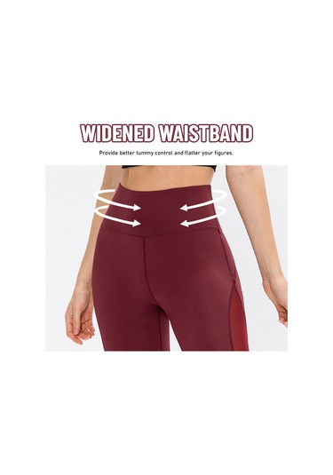 Jeehugo Kadınlar İçin Yüksek Bel Daraltıcı, Ağ Şeritli, Esnek Spor Tayt - Yoga, Koşu Ve Egzersiz İçin Gri Avrupa Beden S Koyu Gri