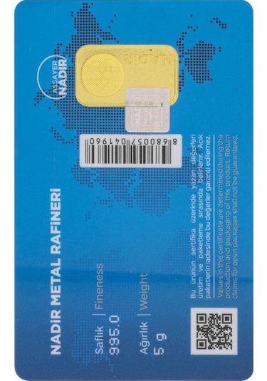 Nadir Gold 24 Ayar Gram Altın 5 G