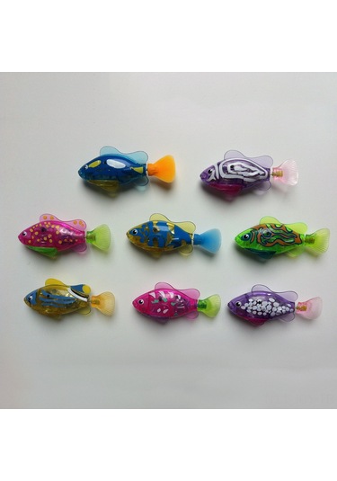 Youmex Yüzebilen Işıklı Elektrikli Akvaryum Balığı - Ev Kullanıma Uygun, Kolay Kullanımlı, Dayanıklı Materyalden Yapılmış Oyuncağı